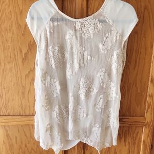 Vintage Soft Surroundings Sheer Top